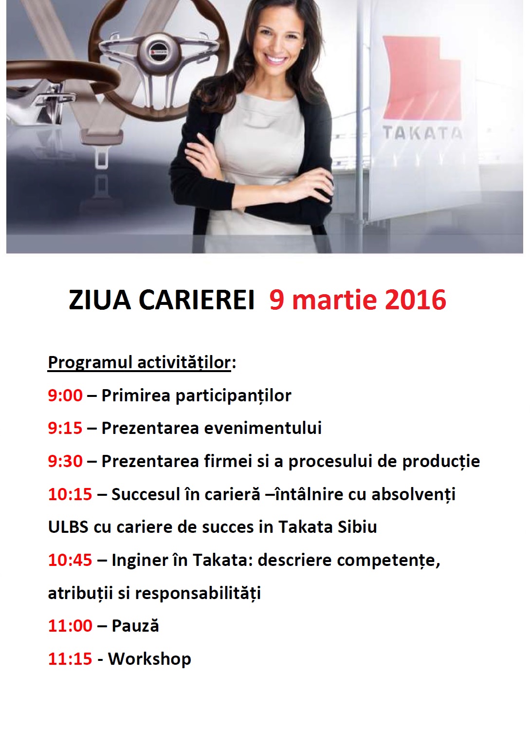 TAKATA Ziua Carierei Act