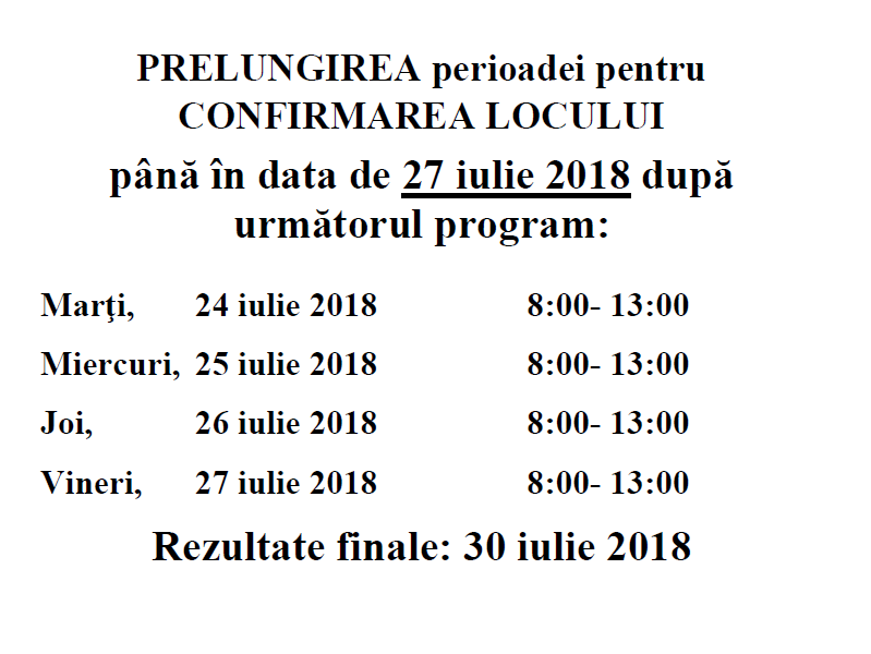 Prelungire Perioada Confirmare Loc