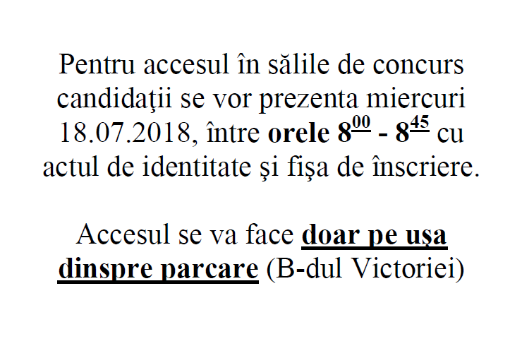 Acces Candidati