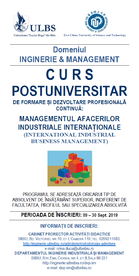 Curs Postuniversitar