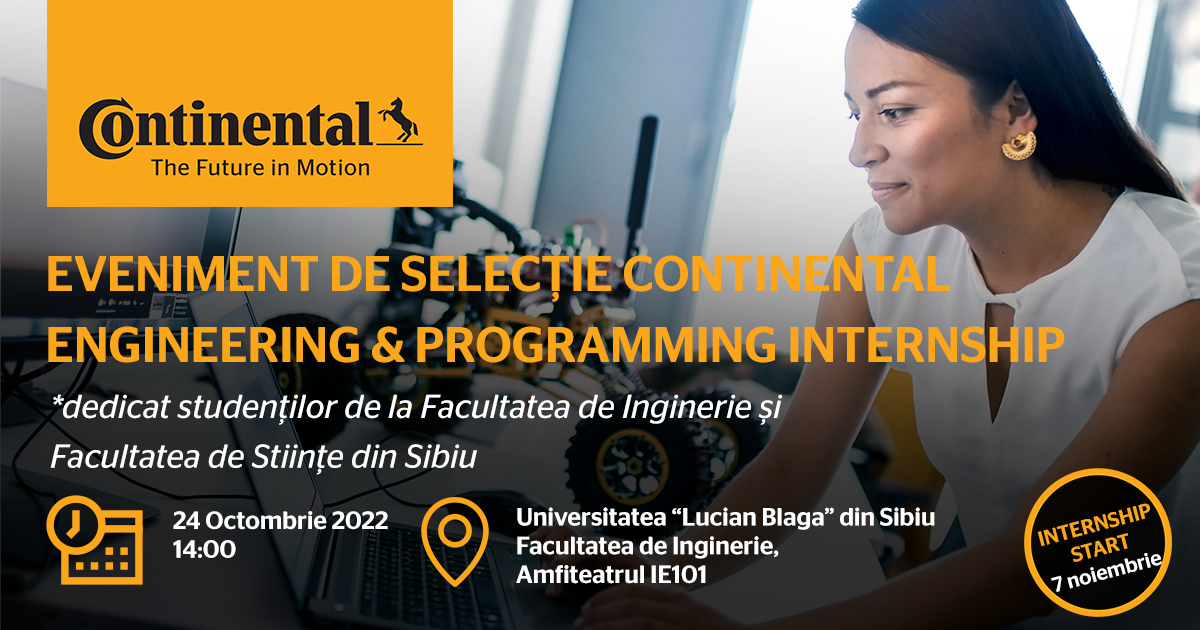 Selection Event Continental Sibiu Engineering & Programming Internship