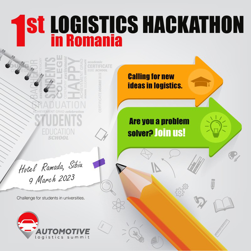 Invitație Hackathon Logistică în Cadrul Automotive Logistics Summit 2023
