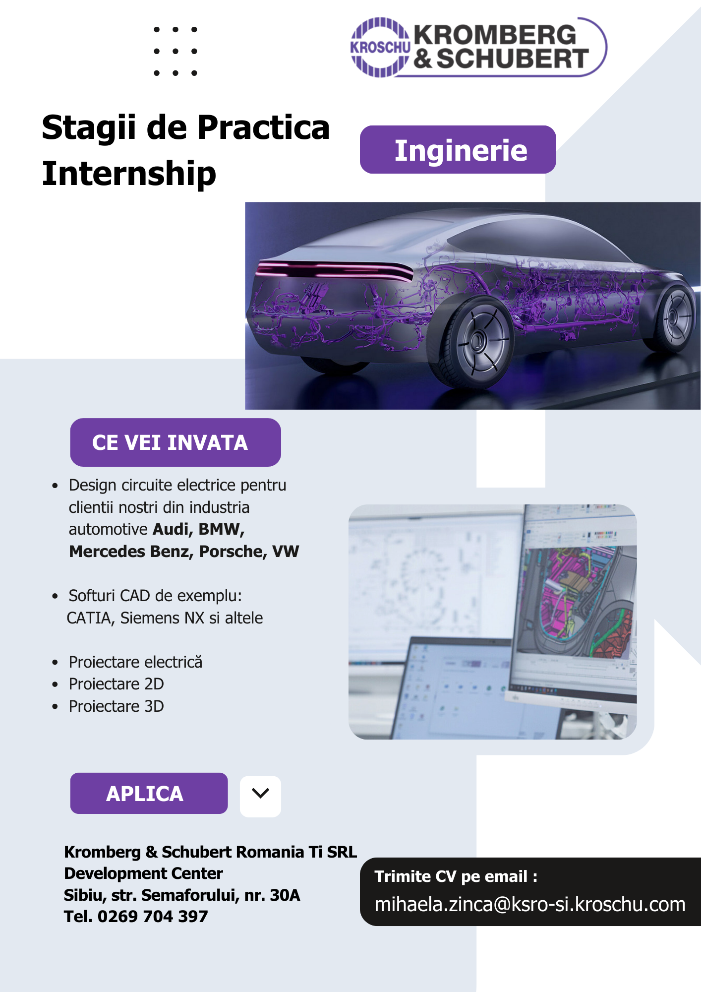 Kromberg&Schubert  – Practica/internship R&D 2026
